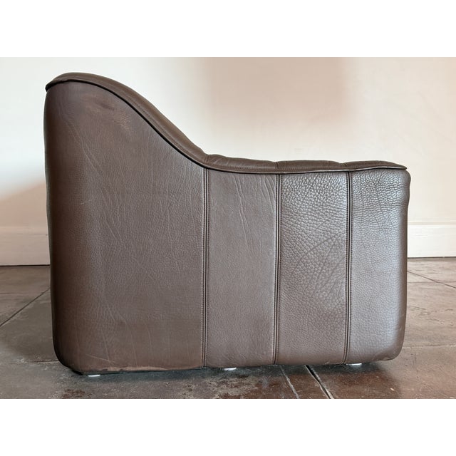 1980’s Buffalo Leather Ds-44 Attributed to DeSede Sofa For Sale - Image 11 of 16
