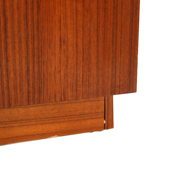 Mid Century Modern Danish Modern Teakwood Double Door Armoire 20thC For Sale - Image 11 of 17