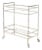 Mid-Century Modern Two-Tier Bar Cart in Antiqued Nickel Finish For Sale