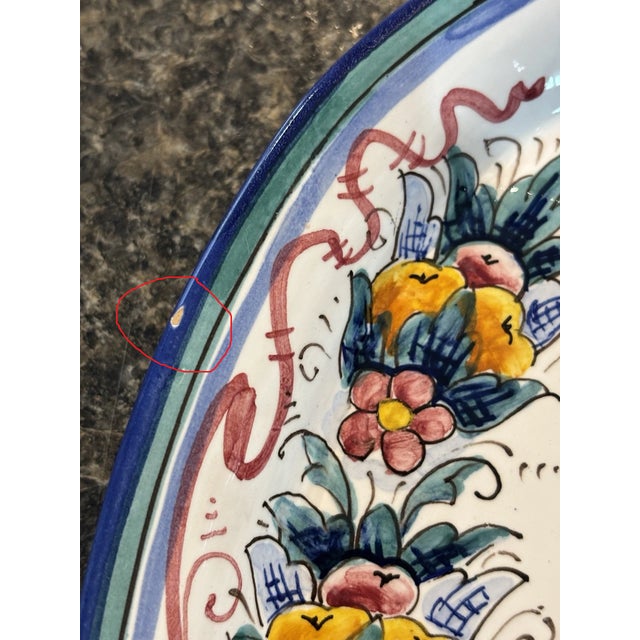 Vinatge Deruta Italian Pottery Raffaellesco Platter & Pitcher For Sale In Phoenix - Image 6 of 12
