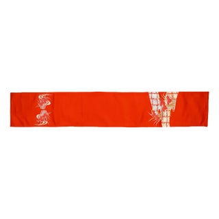 Japanese Ceremonial Silk Table Runner by Renaras For Sale