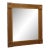 Vintage Oak Reeded Block Corner Mirror For Sale