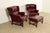 Hancock & Moore Hancock & Moore Chippendale Wingback Leather Lounge Chairs With Ottoman For Sale - Image 4 of 15