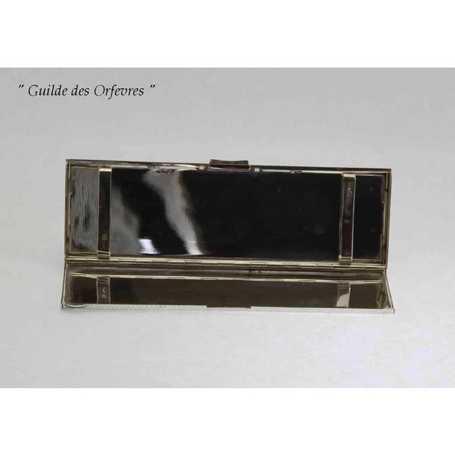 Charming Sterling Silver Purse Cigarette Box. For Sale - Image 14 of 16