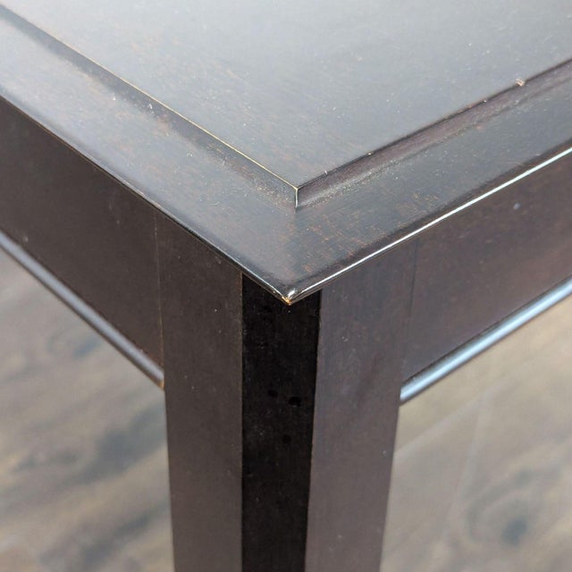 Brown Baronet Dark Wood Desk With Two Drawers For Sale - Image 8 of 10