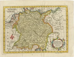 Antique Map of Germany by T. Kitchin, 1770