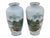 Blue Vintage Japanese Cloisonne Enamel Mount Fuji Vases For Sale - Image 8 of 8