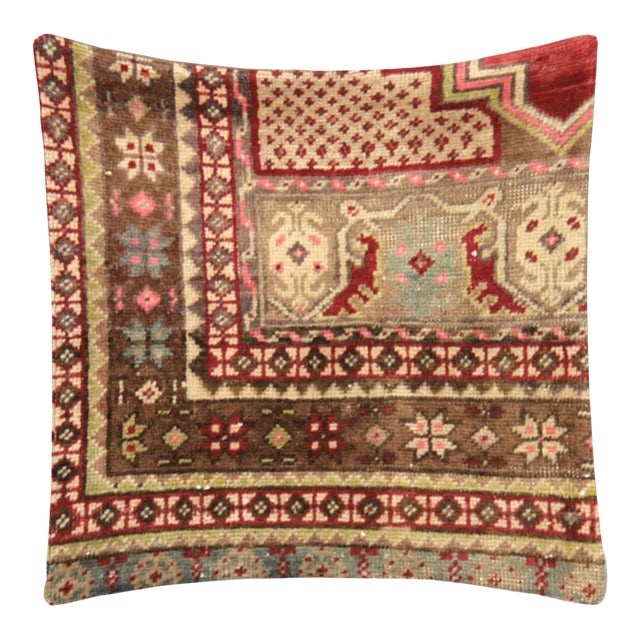 1960s Turkish Oushak Pillow For Sale