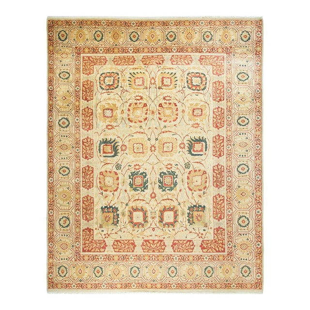 Mogul Collection Hand-Knotted Area Rug - Ivory 8' 3" x 10' 5" For Sale - Image 4 of 4