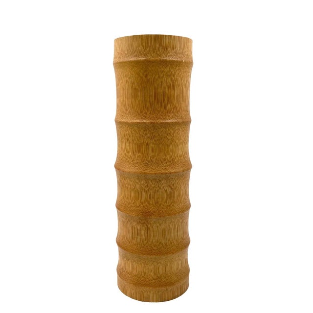Hollywood Regency Bamboo Vase, Italy 1970 For Sale - Image 6 of 12