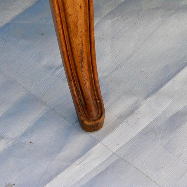 This is a beautifully upholstered Louis the XV style settee with a goose down cushion. This settee has been reupholstered...