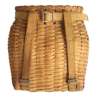 Circa 1940s Pack Basket For Sale