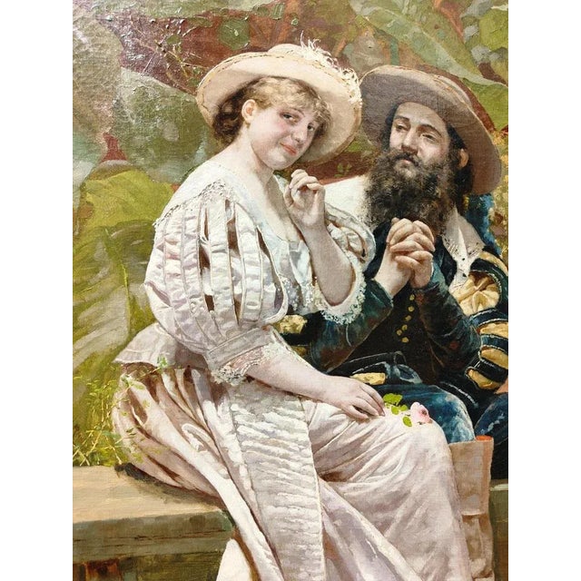 Giovanni Battista Filosa, Figures, 19th Century, Oil on Canvas For Sale - Image 12 of 13
