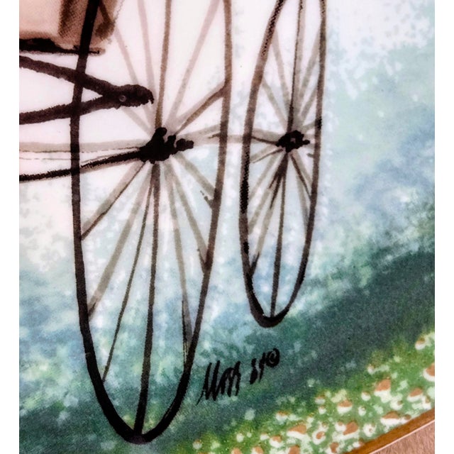 1980s Noel, Noel by P. Buckley Moss Framed Collectors Plate, Anna Perenna Bavaria For Sale - Image 4 of 11