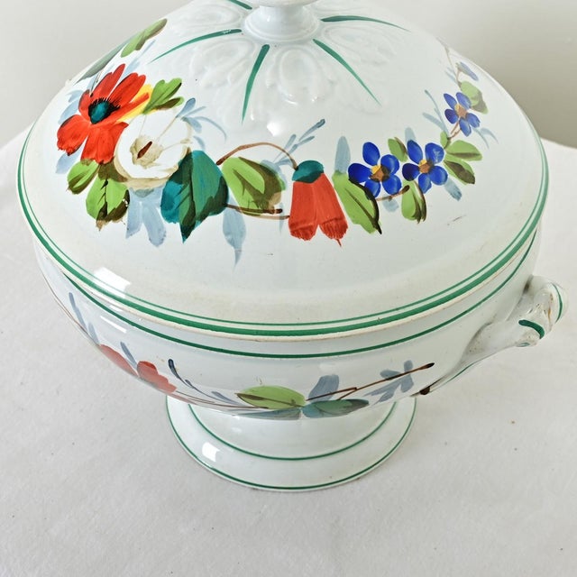 French 19th Century Luneville Pottery Tureen For Sale - Image 4 of 11
