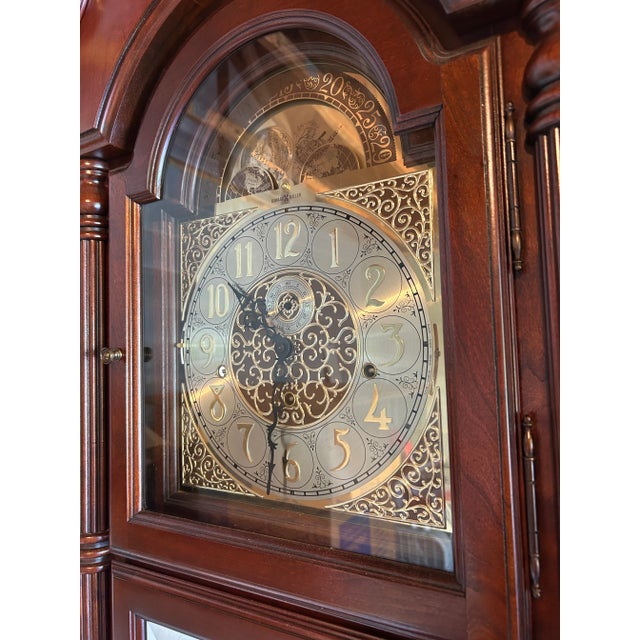 Howard Miller Timeless Elegance: Howard Miller Grandfather Clock Model 610-496 For Sale - Image 4 of 14
