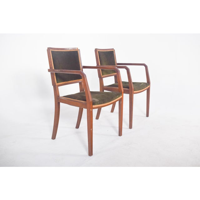 Chairs with Armrests, 1950s, Set of 2 For Sale - Image 4 of 10