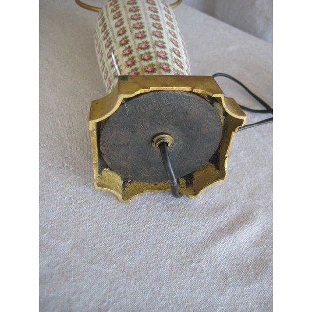 Late 19th Century Late 19th Century Napoleaon III Style French Procelain Bronze Lamp For Sale - Image 5 of 5