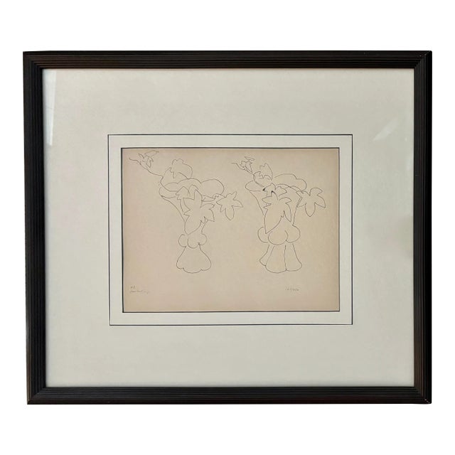 1941 Themes Et Variations Signed, Numbered, Matted, Framed Lithograph by Henri Matisse Still Life 2 Vases of Flowers For Sale