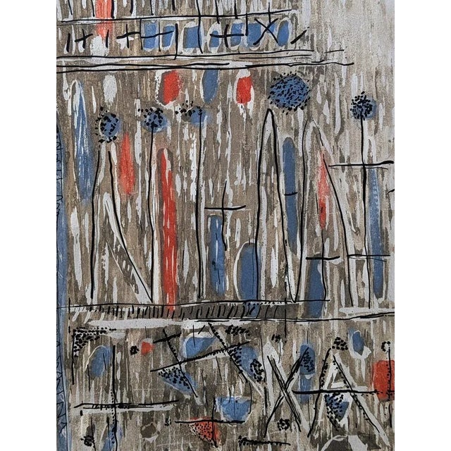 1960s Roger Bissiere, Abstract Composition, Color Engraving, 1962 For Sale - Image 5 of 6