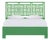 Finn Platform Bed King - Bright Green For Sale