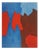 Serge Poliakoff, Blue and Red Composition, Original Lithograph For Sale