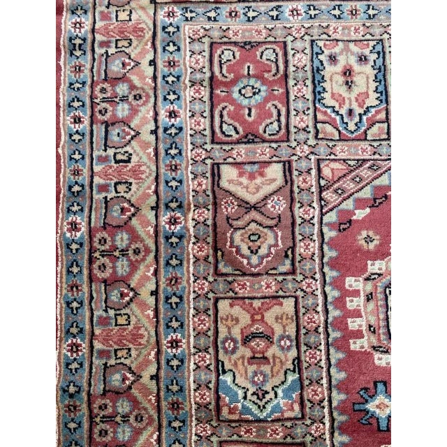 Vintage Silk and Wool Pakistani Rug For Sale - Image 9 of 18