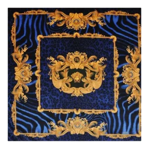 Custom Made Versace DV Animal Print Custom Made Velvet Throw