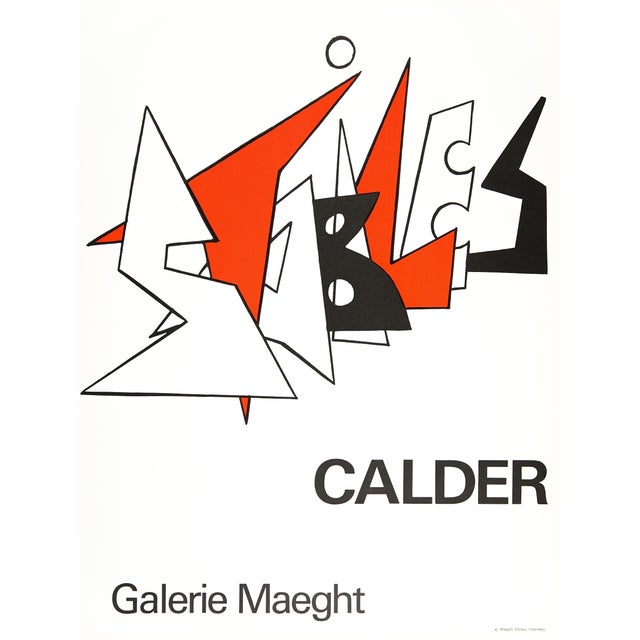 Alexander Calder 1963 "Stabiles" Lithograph Poster For Sale