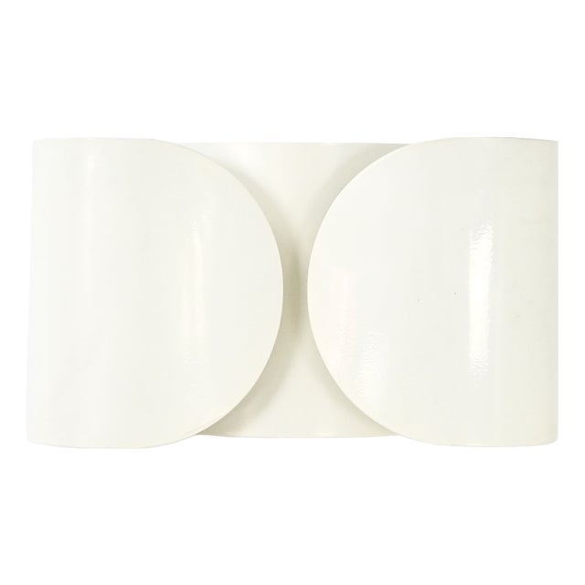 White Foglio Wall Lamp by Tobia & Afra Scarpa for Flos, 1960s For Sale