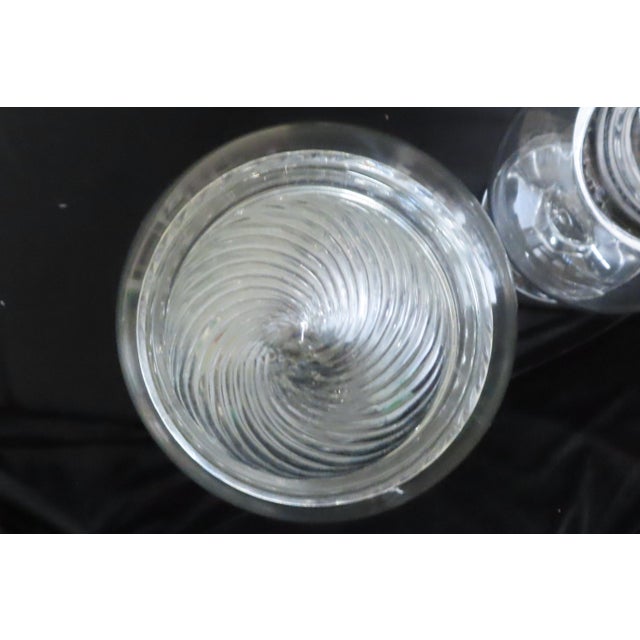 Two Large Glass Apothecary Jars With Fun Lids For Sale - Image 4 of 8