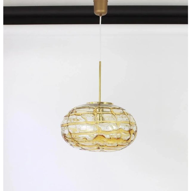 Murano Pendant Light from Doria, Germany, 1970s For Sale - Image 3 of 6