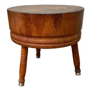 19th Century Hoffman Brothers Butcher Block Table For Sale