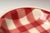 Vintage French Raspberry Tartan Plaid Porcelain Bowl by Faïencerie Givors For Sale - Image 12 of 15