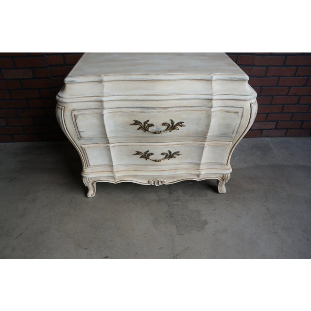 Karges Furniture Karges Painted Ccountry French Nightstands For Sale - Image 4 of 11