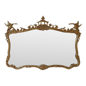 Friedman Brothers Large Gold Pagoda Chinese Chippendale Mirror 56 X 41