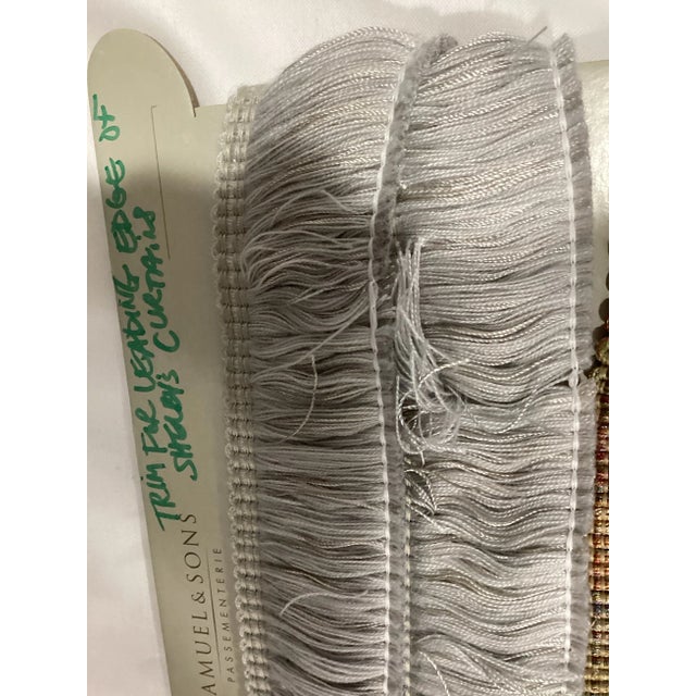 Beautiful brush fringe trim pieces Jewel measures 2x60 in various jewel toned colors. Second piece is Zinc measuring 2x50...