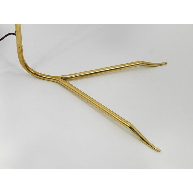 Mid-Century Sumatra Brass Floor Lamp from Rupert Nikoll, Vienna, Austria, 1950s For Sale - Image 14 of 17