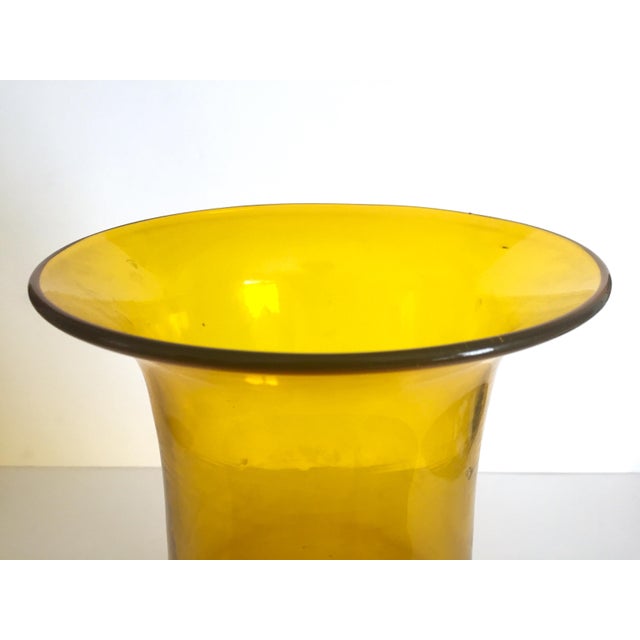 Rare Vintage 1957 Mid Century Modern Wayne Husted Blenko Gold