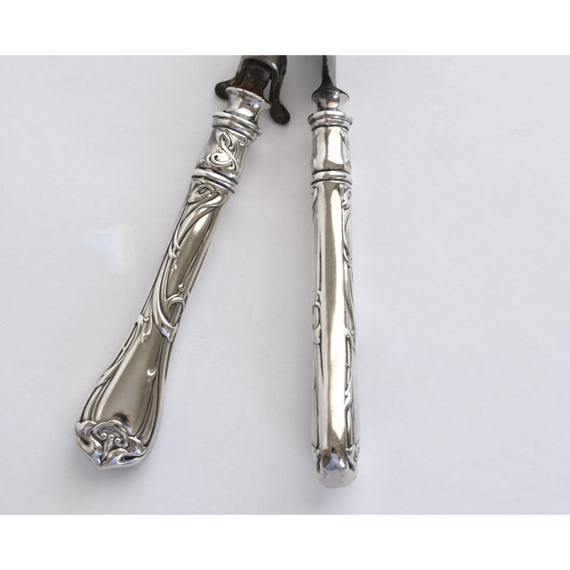 Reed & Barton 1900s Reed & Barton 1904 Art Nouveau Silverplated Serving Set, Ernest Meyers - 3 Piece For Sale - Image 4 of 16