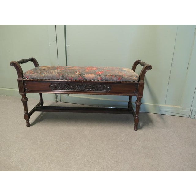 Antique Edwardian Piano Stool, 1900 For Sale - Image 3 of 8