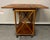 Mid-Century Modern 1950s Heywood-Wakefield Birch Rattan Drop Leaf Bar Serving Cart For Sale - Image 3 of 9