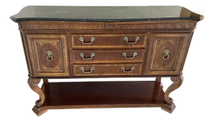Universal Furniture Sideboard, Buffet ,Console With Black Marble Top