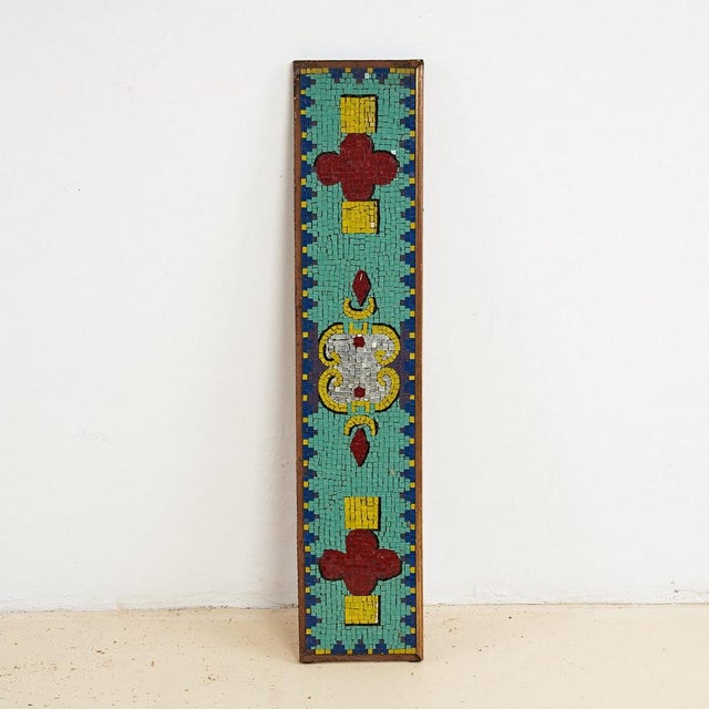 Vintage Glass Mosaic on Panel For Sale - Image 4 of 4