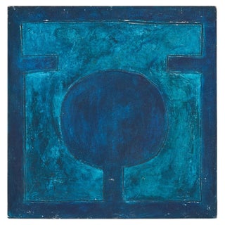 Alessandro Bonato, Abstract Acrylic on Wood Painting, 1970s For Sale