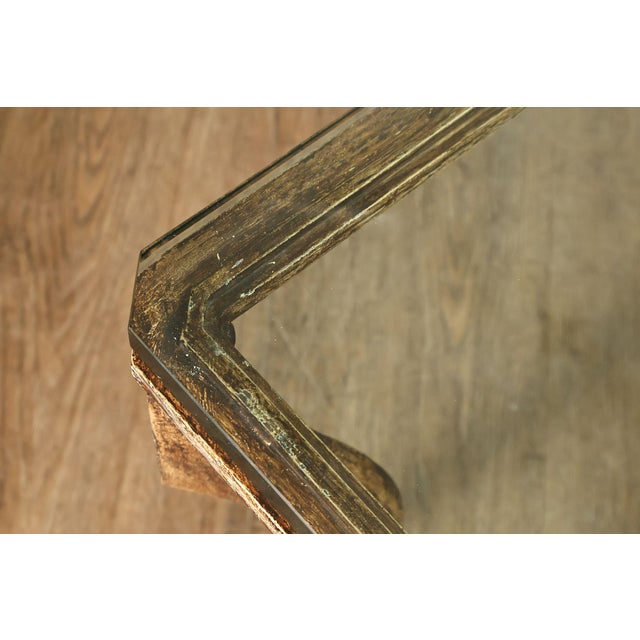 Minton Spindell 'Durant' Glass Top Iron Coffee Table For Sale - Image 9 of 18