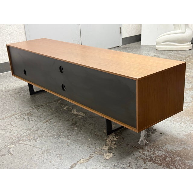 Wood Ángel Martí & Enrique Delamo for Treku Aura Walnut Media Unit For Sale - Image 7 of 12