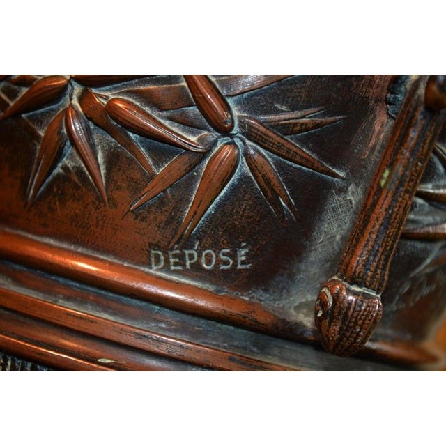 French Napoleon III Bronze Putti Urn Table Lamp by Léopold Oudry, 1870 For Sale - Image 3 of 18