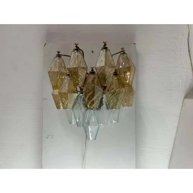 1970s Murano Glass Polygon Sconces, 1970s, Set of 2 For Sale - Image 5 of 8