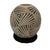 This is a hand-coiled Mata Ortiz pottery vessel featuring an intricate geometric optical-illusion maze pattern. The olla...